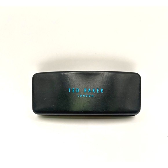 TED BAKER London Black Teal Sunglasses Eyeglasses/Sunglasses Hard Shell‎ Case - Picture 1 of 9